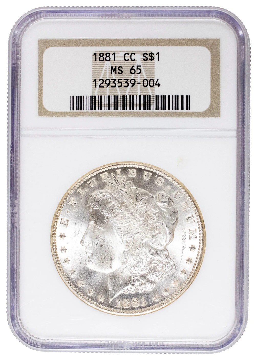 NGC MS-65 1881-CC Morgan Dollar