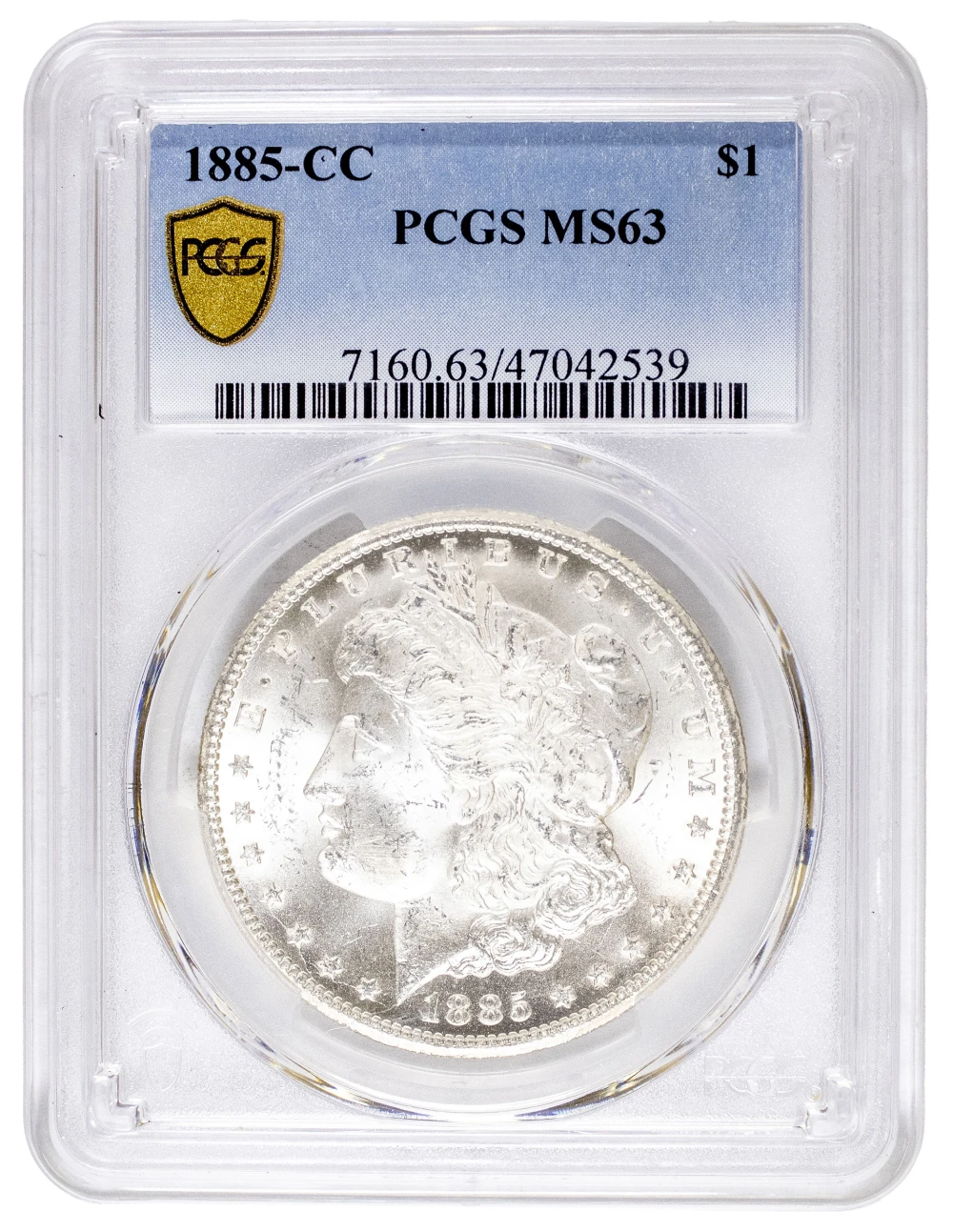 PCGS MS-63 1885-CC Morgan Dollar