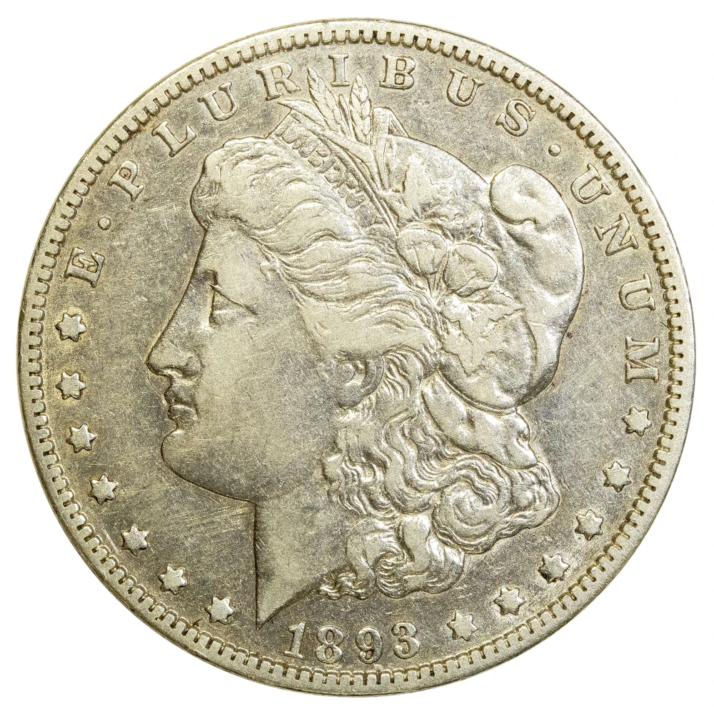 EF-40 1893-O Morgan Dollar