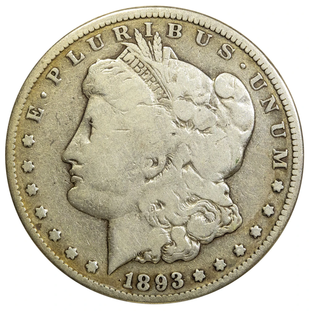 VG-8 Details 1893-CC Morgan Dollar