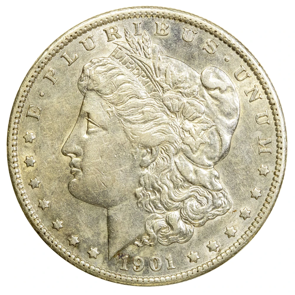 AU-50 Details 1901-S Morgan Dollar
