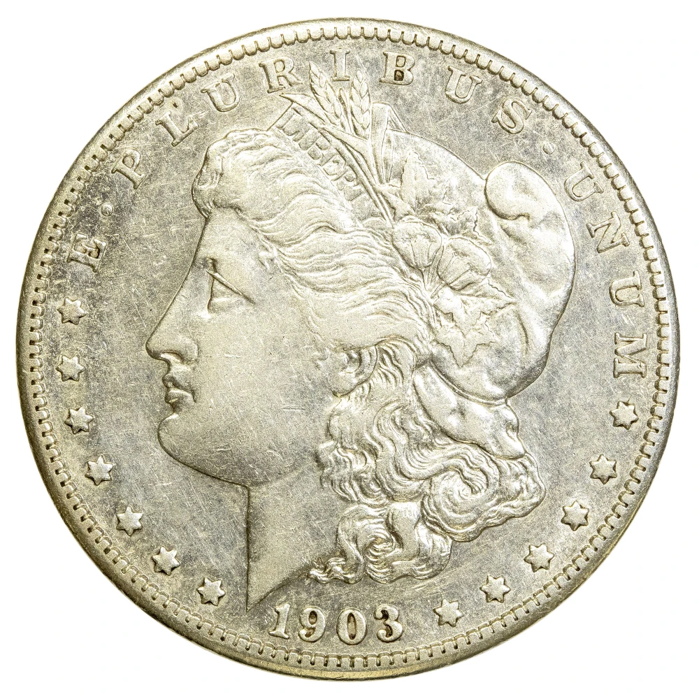EF to AU Details 1903-S Morgan Dollar