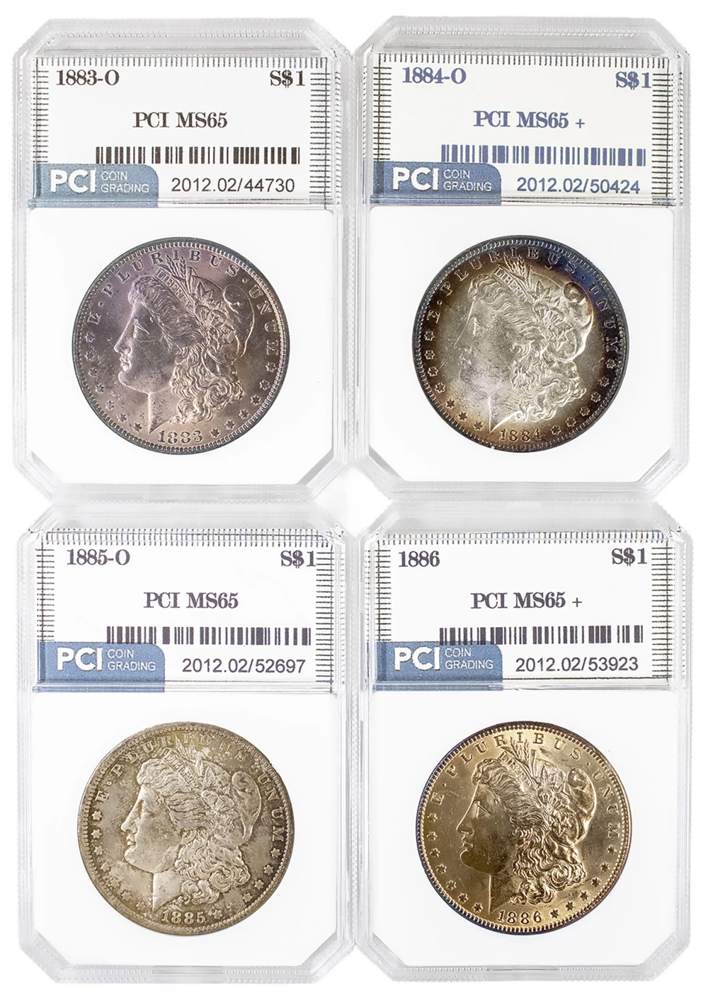 4 Different PCI Morgan Dollars