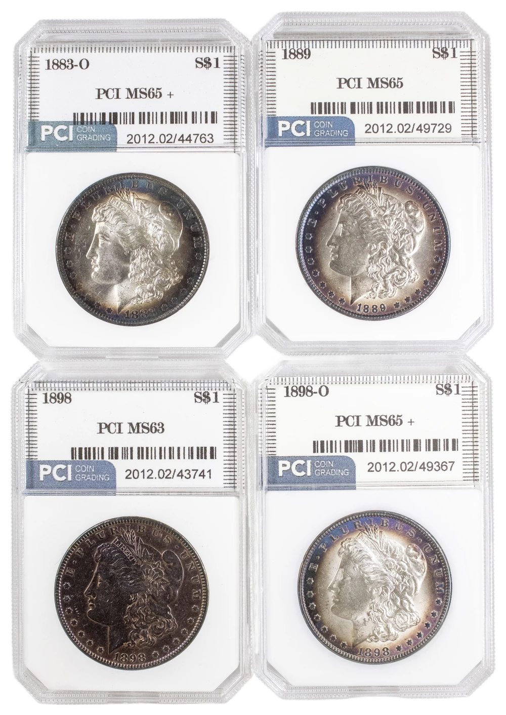 A 2nd 4 Different PCI Morgan Dollars