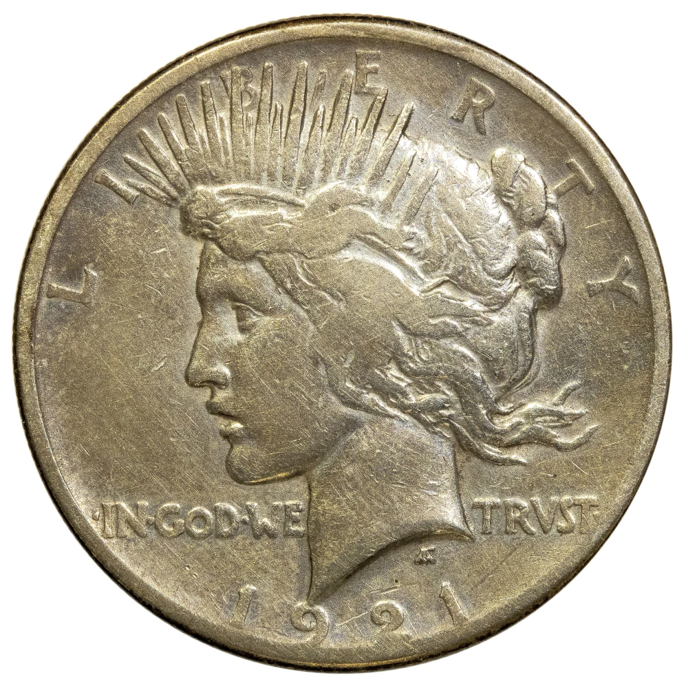 VF-20 Details 1921 Peace Dollar