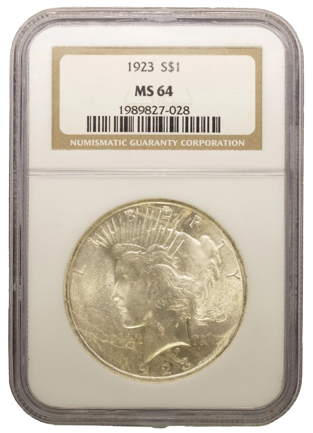 NGC MS-64 1923 Peace Dollar
