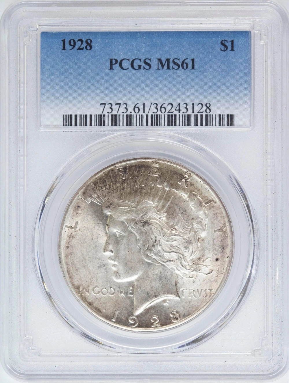 PCGS MS-61 1928 Peace Dollar