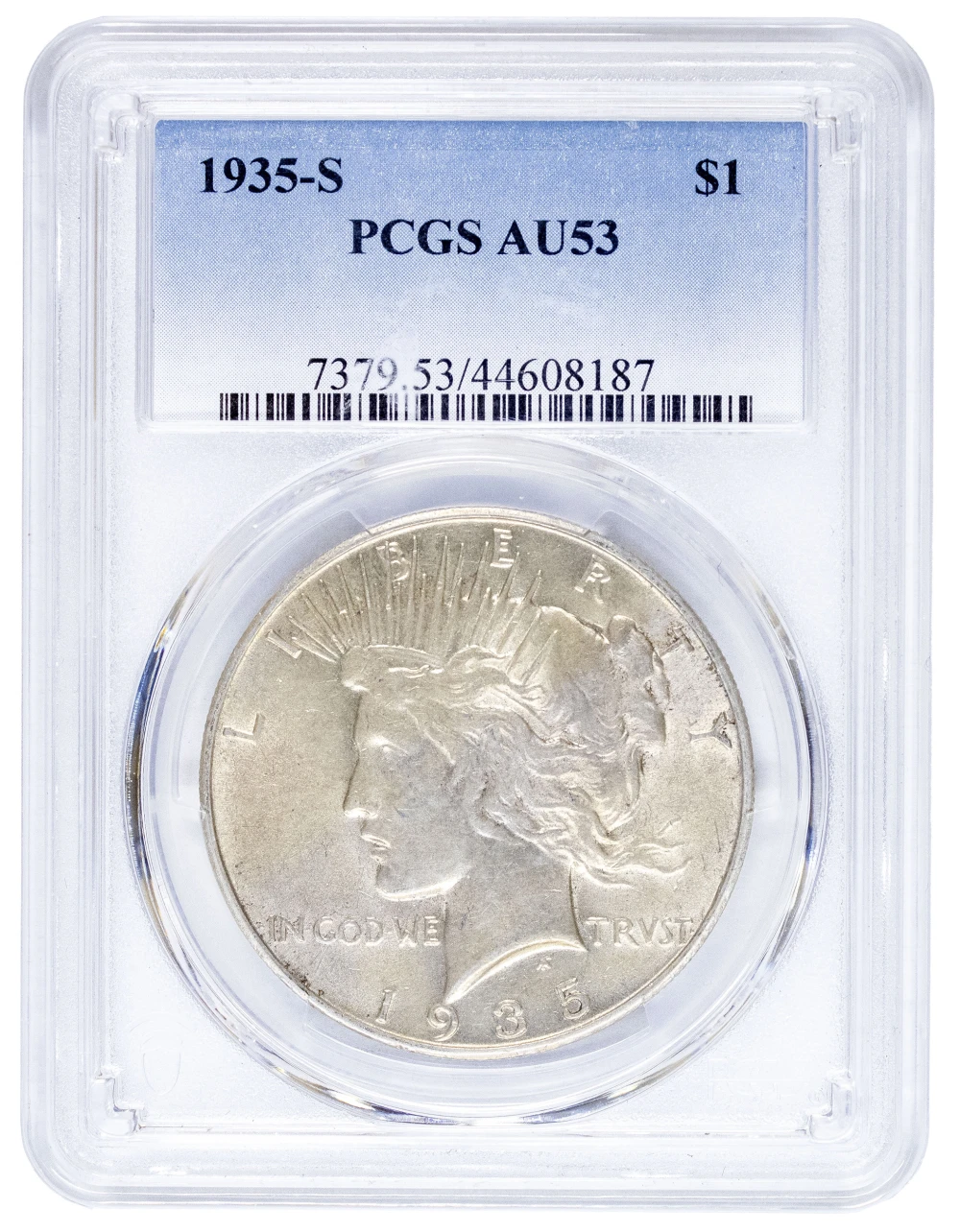 PCGS AU-53 1935-S Peace Dollar