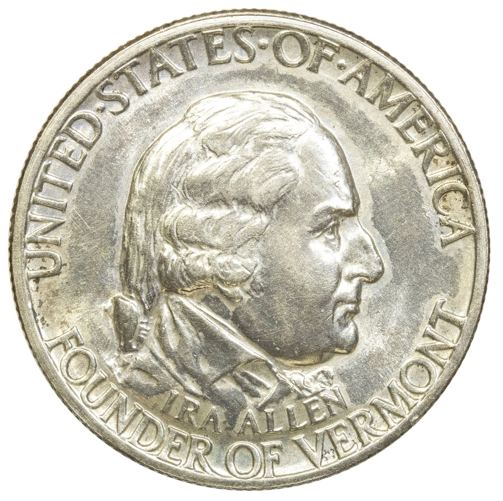 MS-60 1927 Vermont Half Dollar