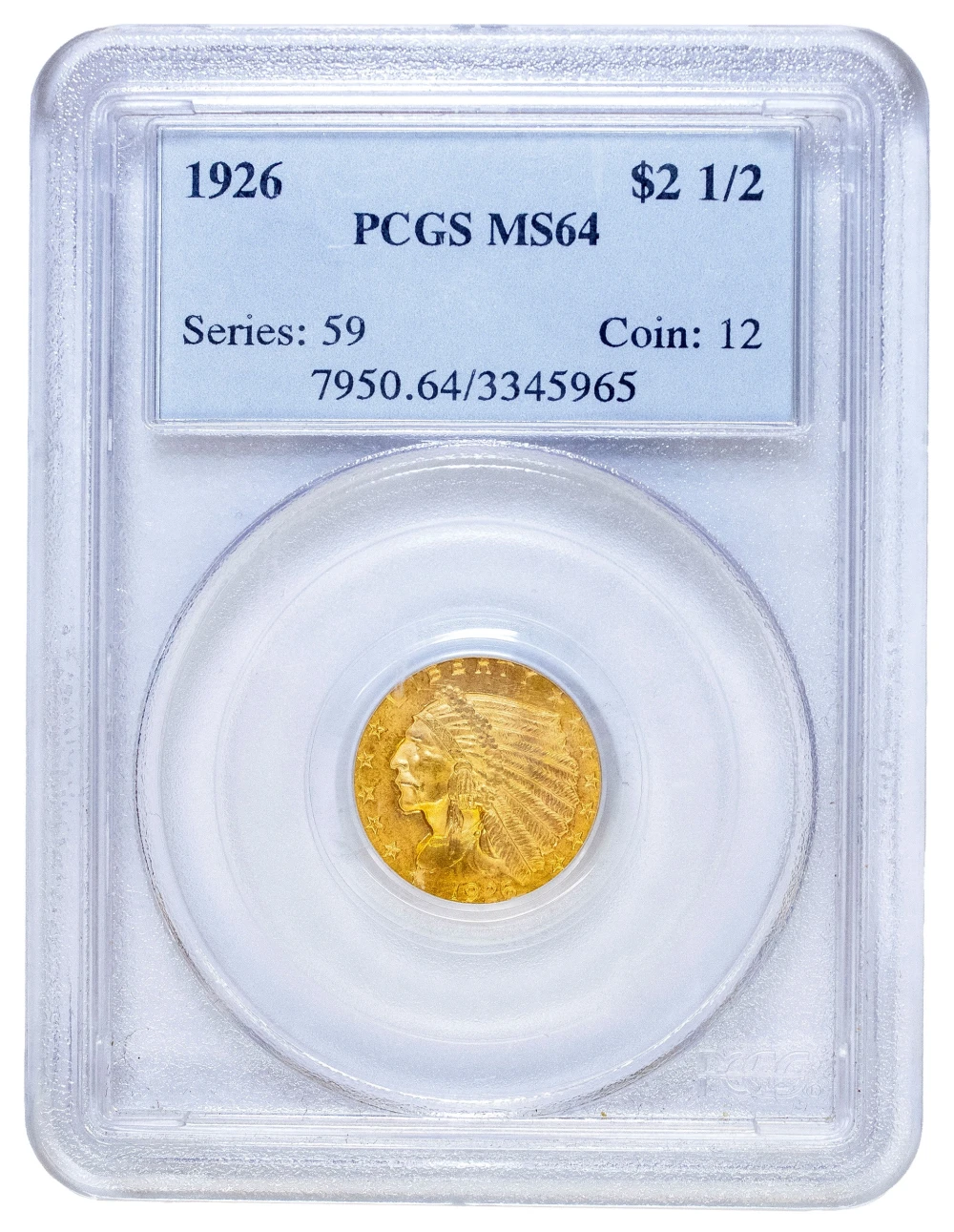 PCGS MS-64 1926 Gold $2.50 Indian