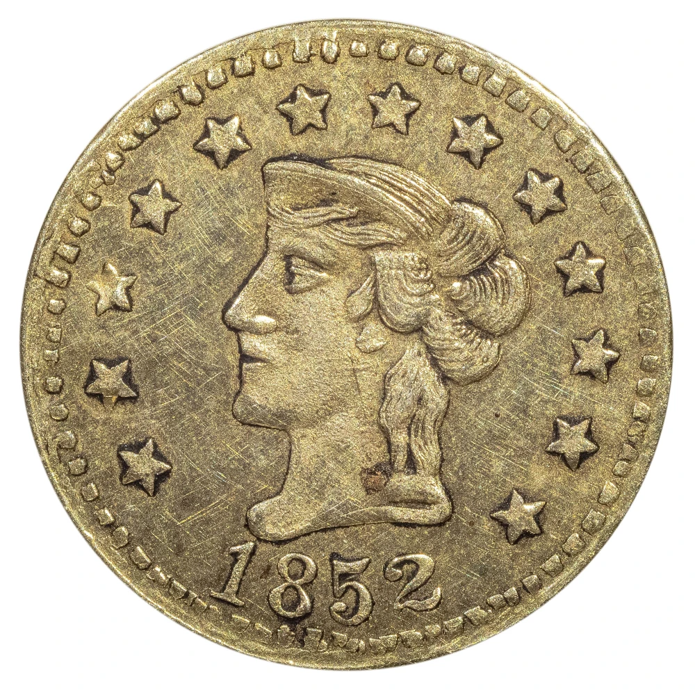 BU-60 1852 California Gold Token