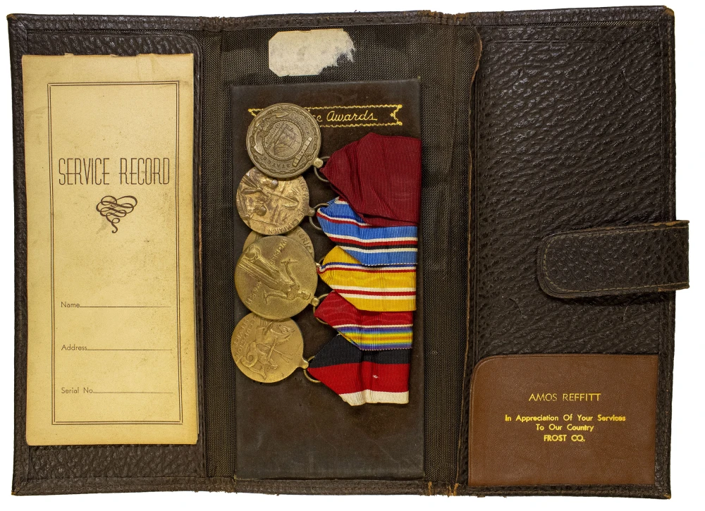 WW II Service Record with Five Medals