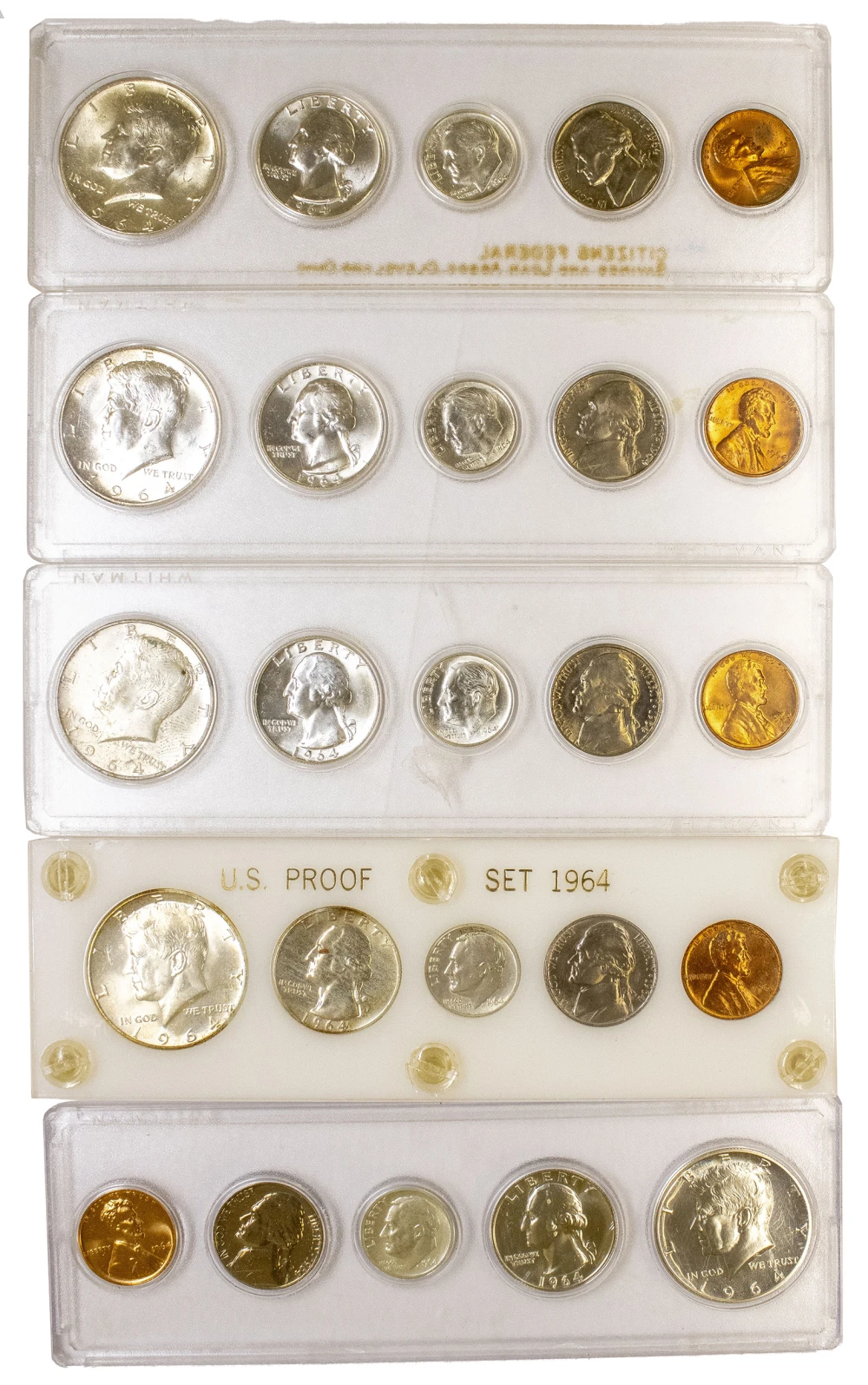 4 1964 Mint/Proof Sets