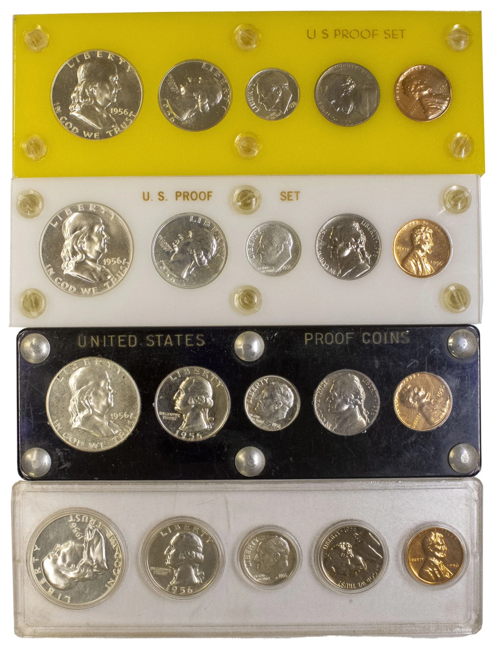 Four 1956 Proof Sets