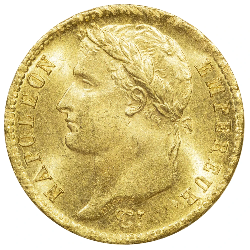 France. Near Gem MS-64 1810A Gold 20 Francs