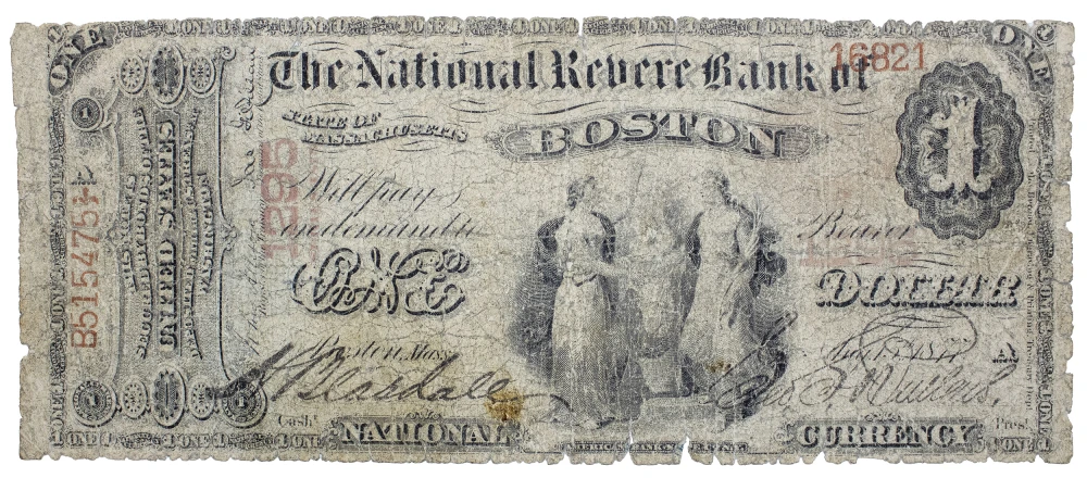Good Series 1875 National Currency $1 Note