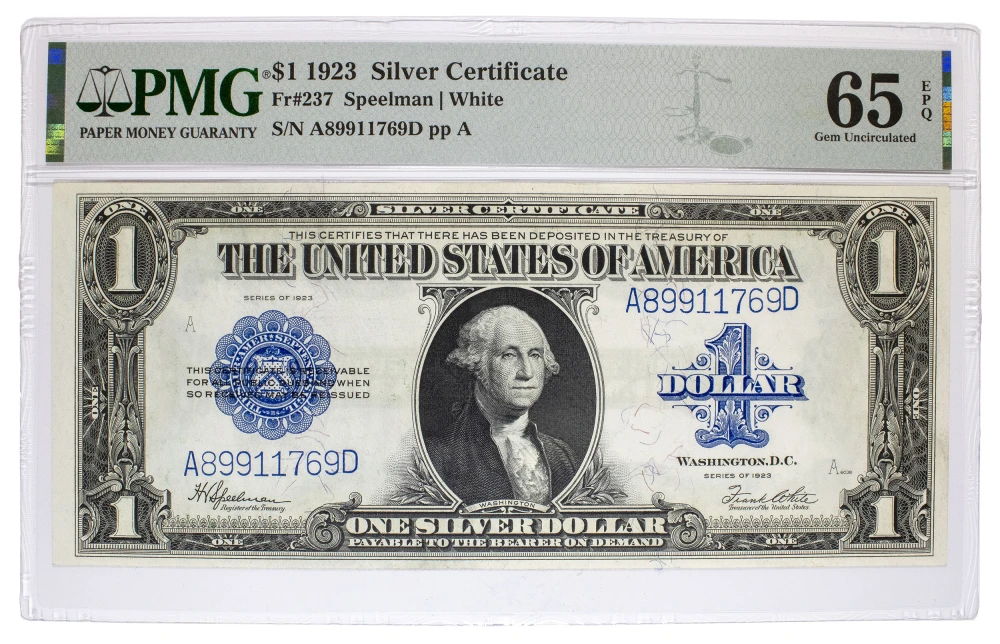PMG Gem UNC-65 EPQ 1923