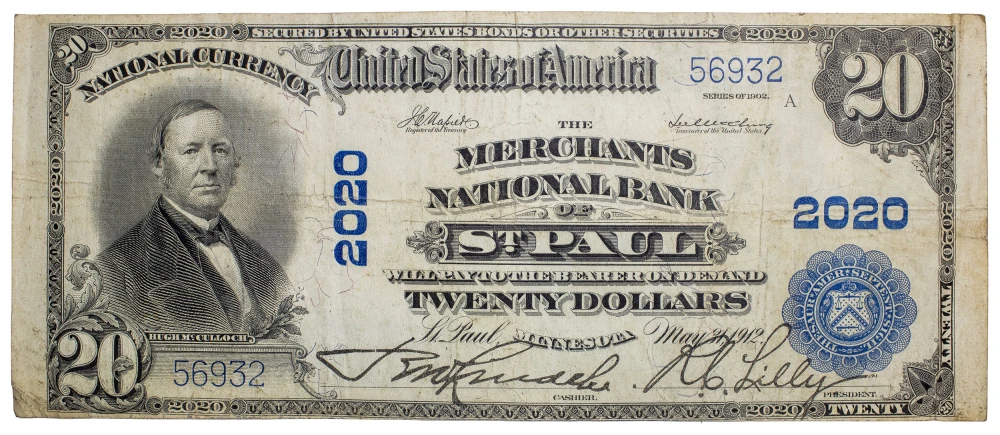 Minnesota. St. Paul. Fine-VF 1902 Plainback $20