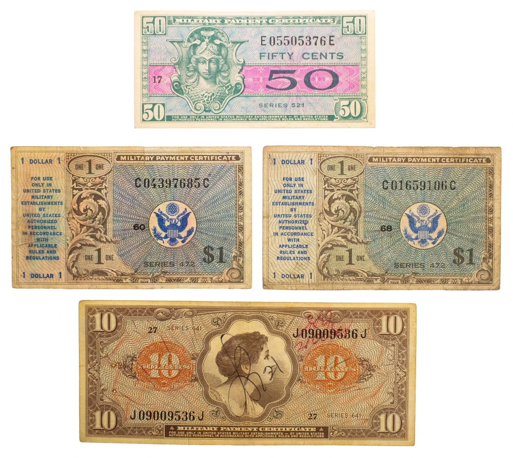 Military Payment Certificate Foursome