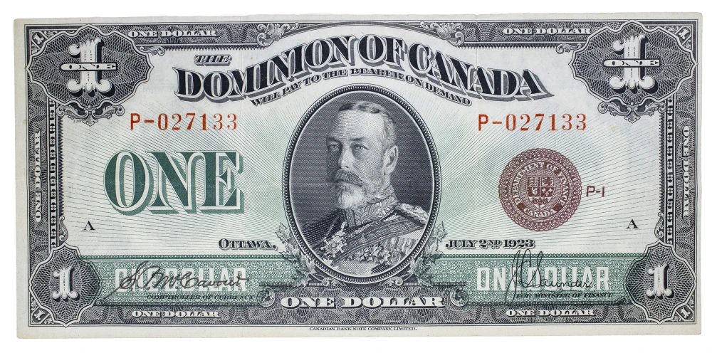 Canada VF/EF 1923 $1 Note