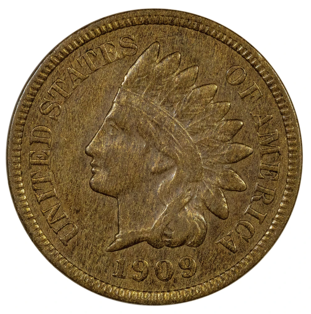 EF-AU Details 1909-S Indian Cent