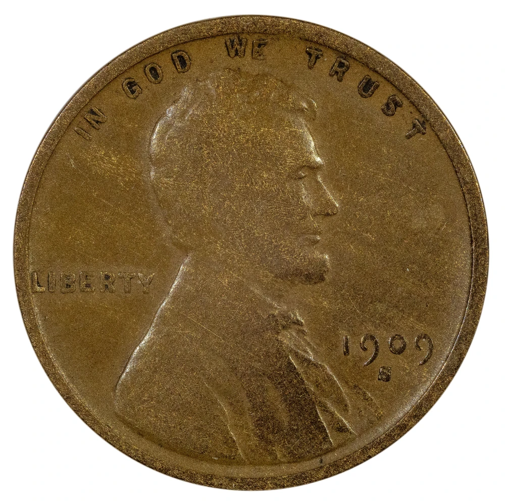 Fine-12 1909-S V.D.B. Lincoln Cent