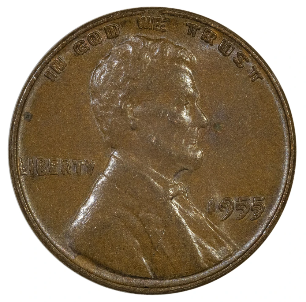 MS-60 BN 1955 Doubled Die Obverse Lincoln Cent