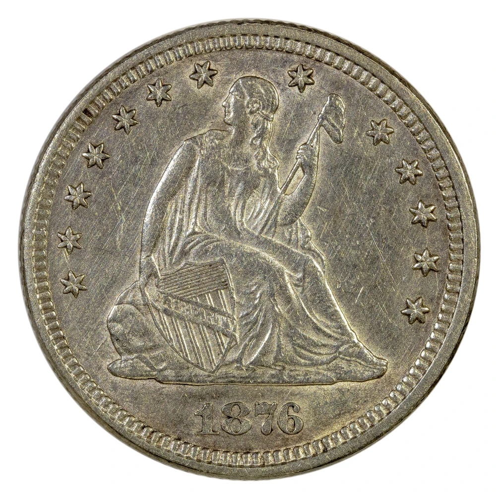 Unc Details 1876 Seated Quarter