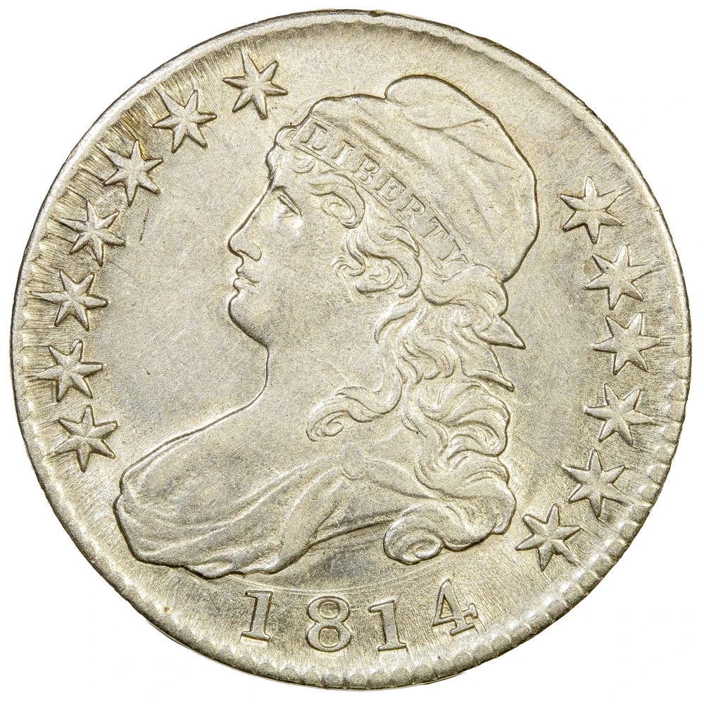 AU 1814 Capped Bust Half Dollar