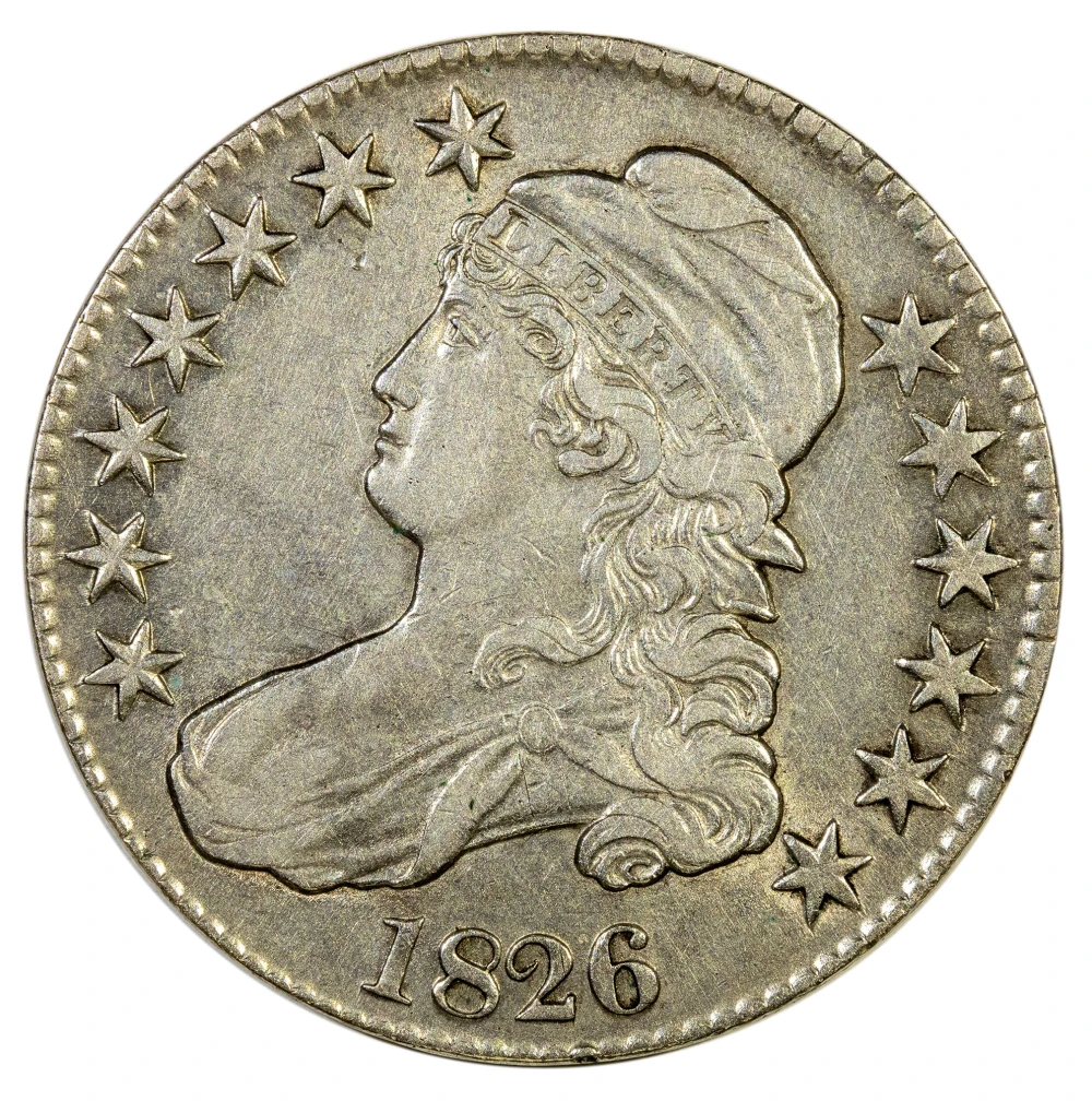 EF-45 Details 1826 Bust Half Dollar