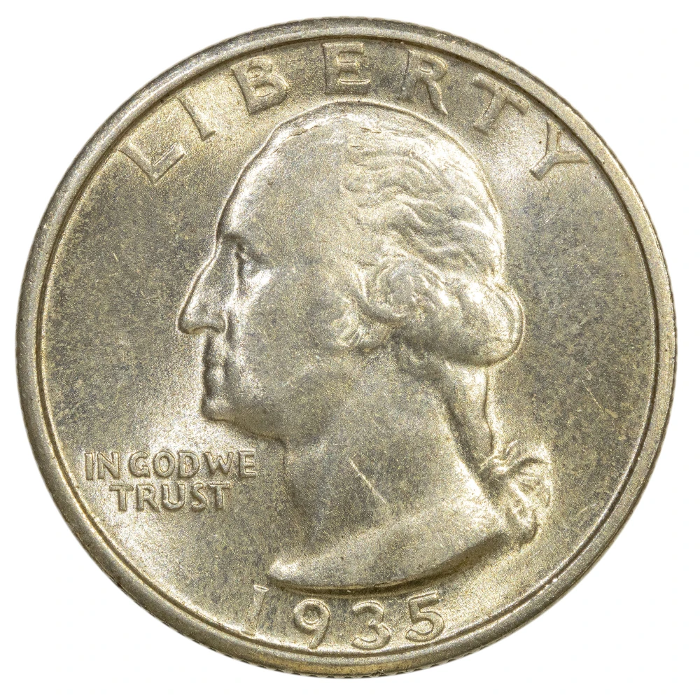 MS-63 1935-S Washington Quarter