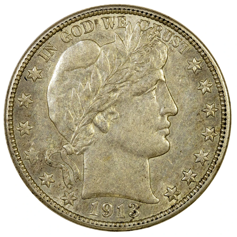 AU-58 1913-D Half Dollar
