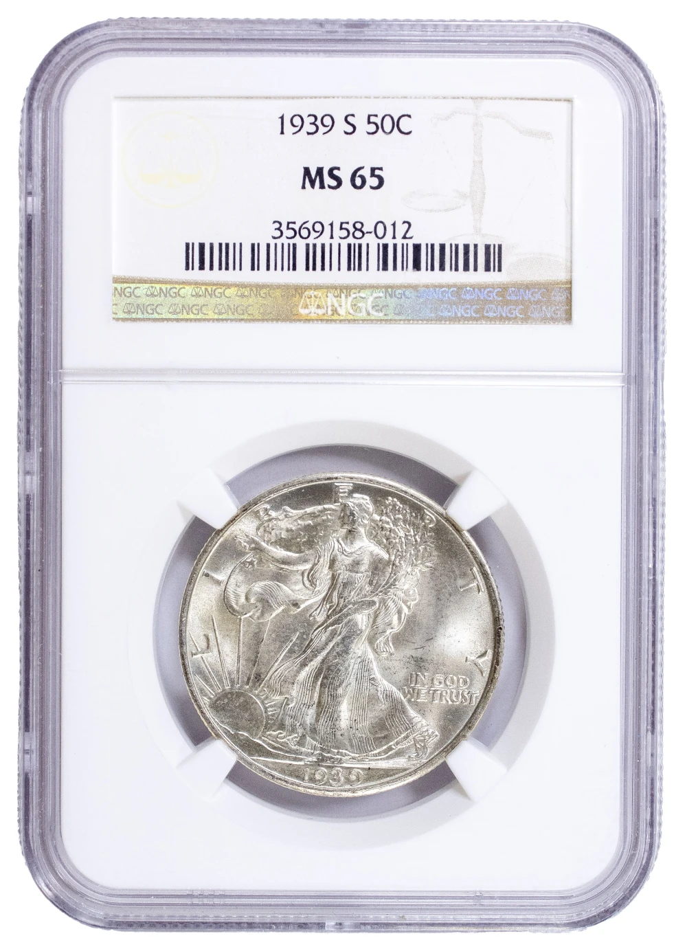 NGC MS-65 1939-S Half Dollar