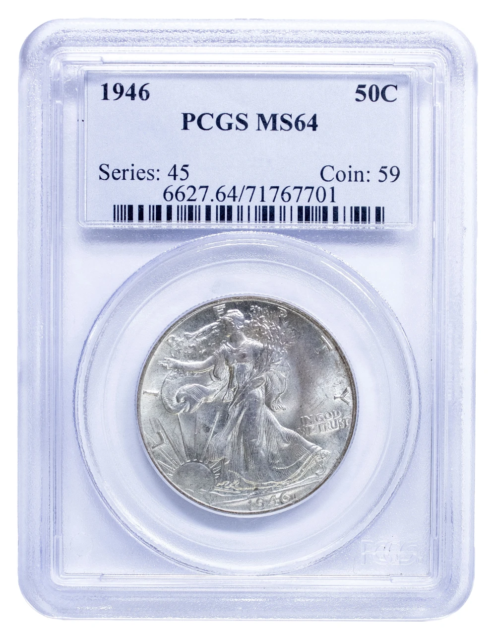 PCGS MS-64 1946 Walking Liberty Half