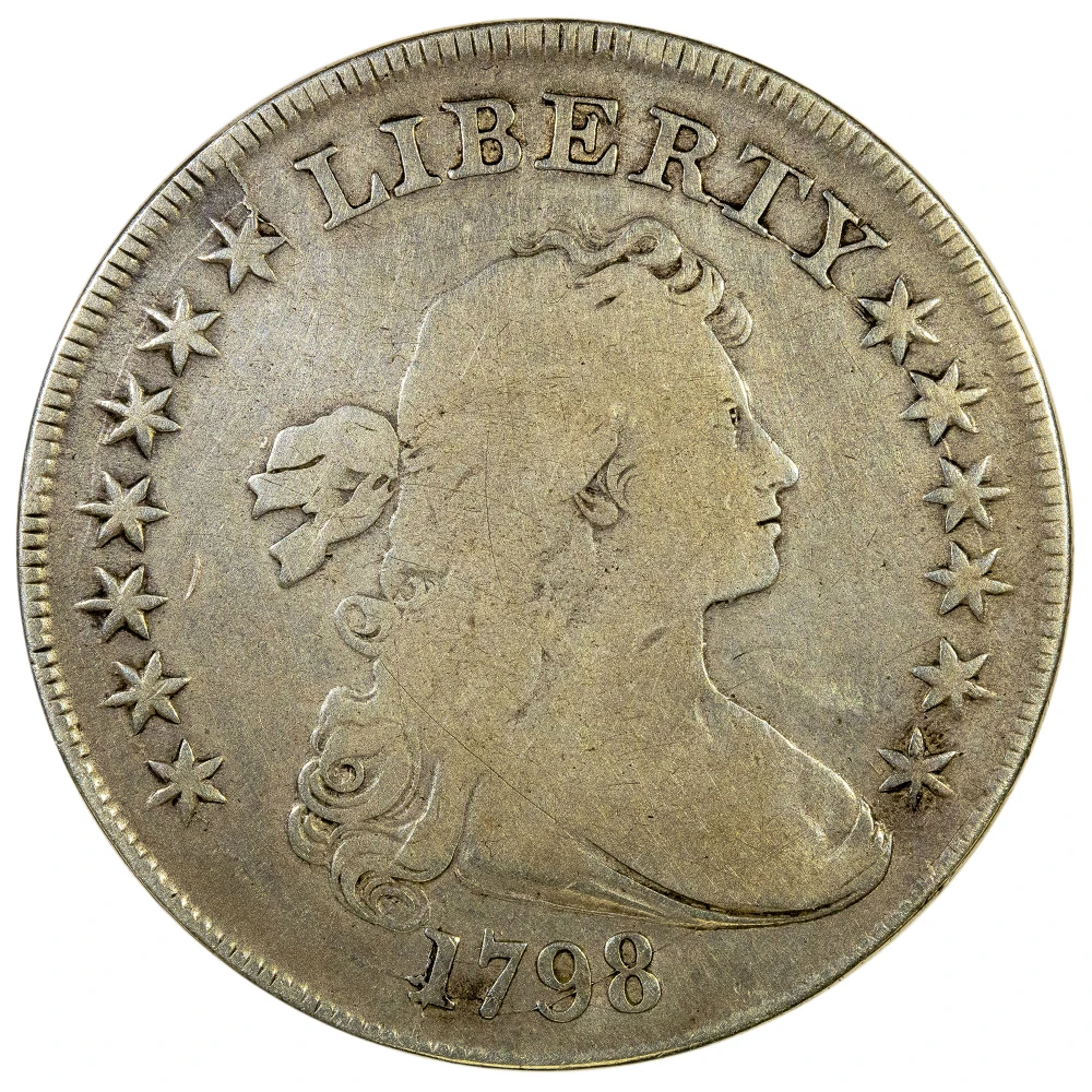 VG-Fine 1798 Draped Bust Dollar