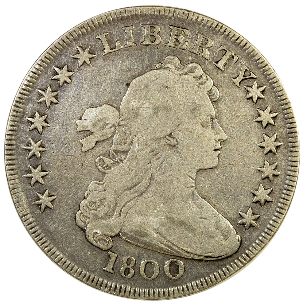 Fine-12 1800 Draped Bust Dollar