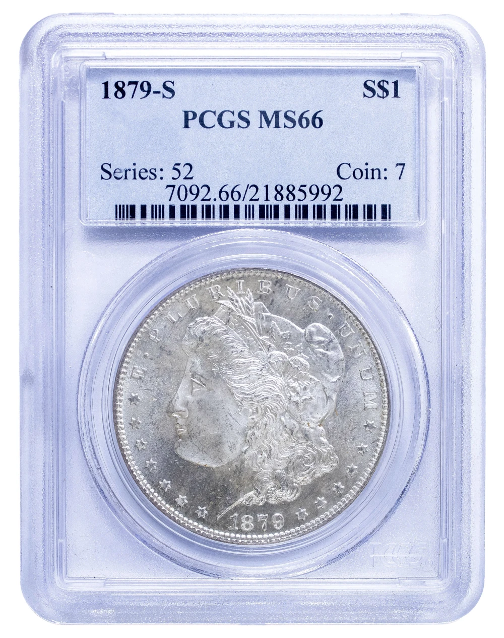 PCGS MS-66 1879-S Morgan Dollar