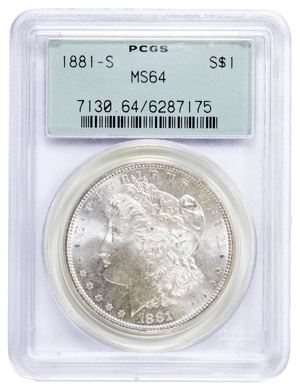 PCGS MS-64 1881-S Morgan Dollar