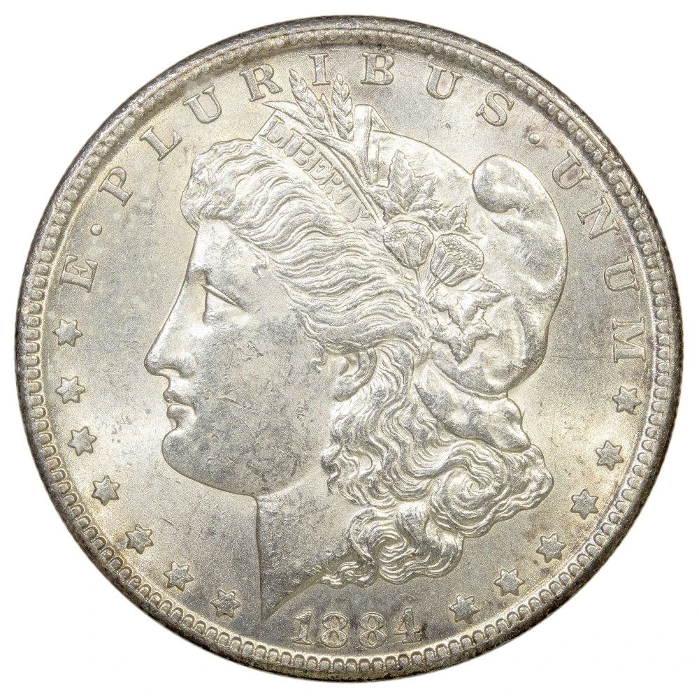 MS-60 1884-CC Morgan Dollar