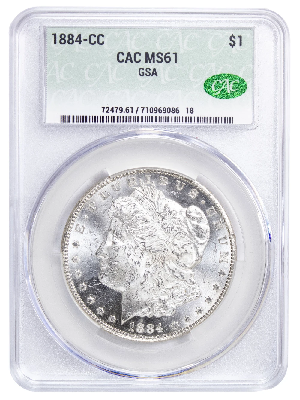 CACG MS-61 1884-CC Morgan Dollar