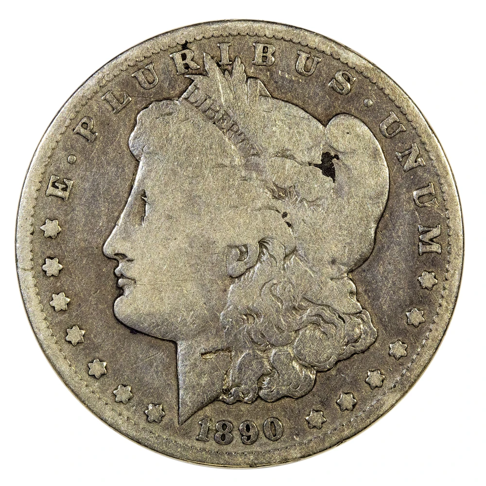 VG Details 1890-CC Morgan Dollar