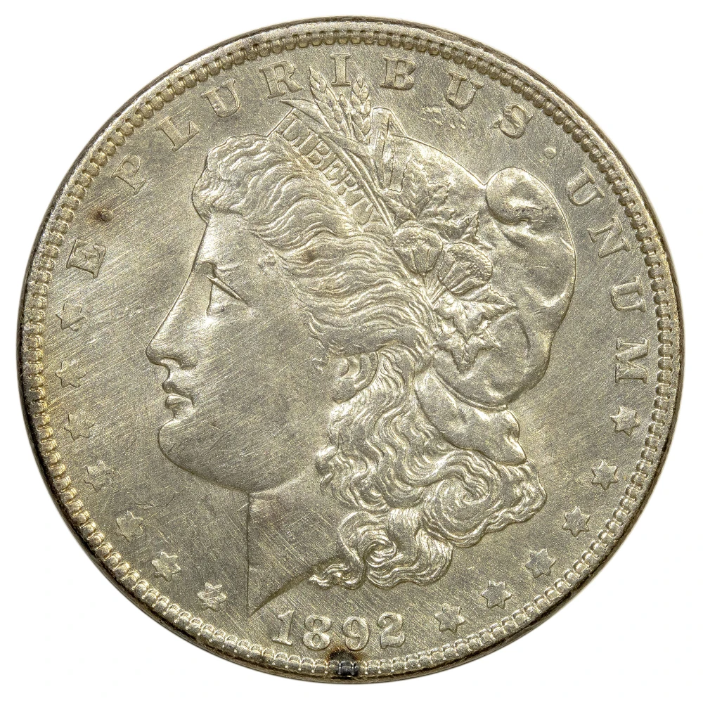 Unc Details 1892 Morgan Dolar