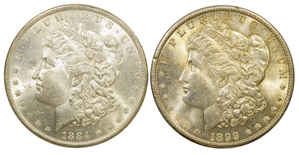 MS-63 New Orleans Morgan Dollar Pair