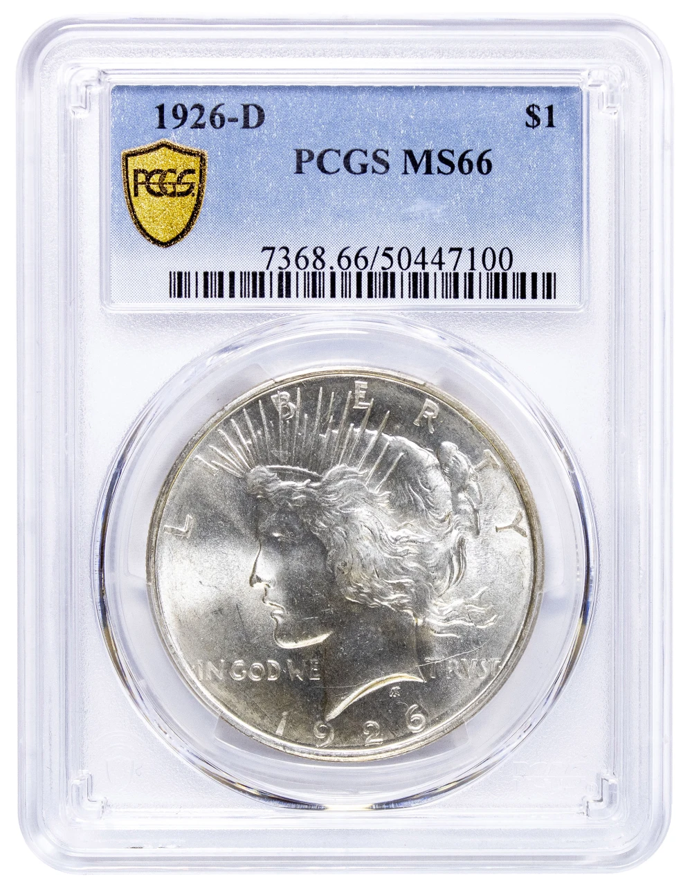 PCGS MS-66 1926-D Peace Dollar