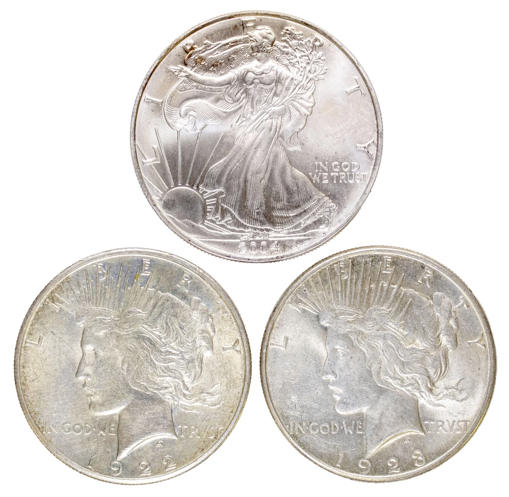 Peace Dollars Meet American Eagle Silver Dollar