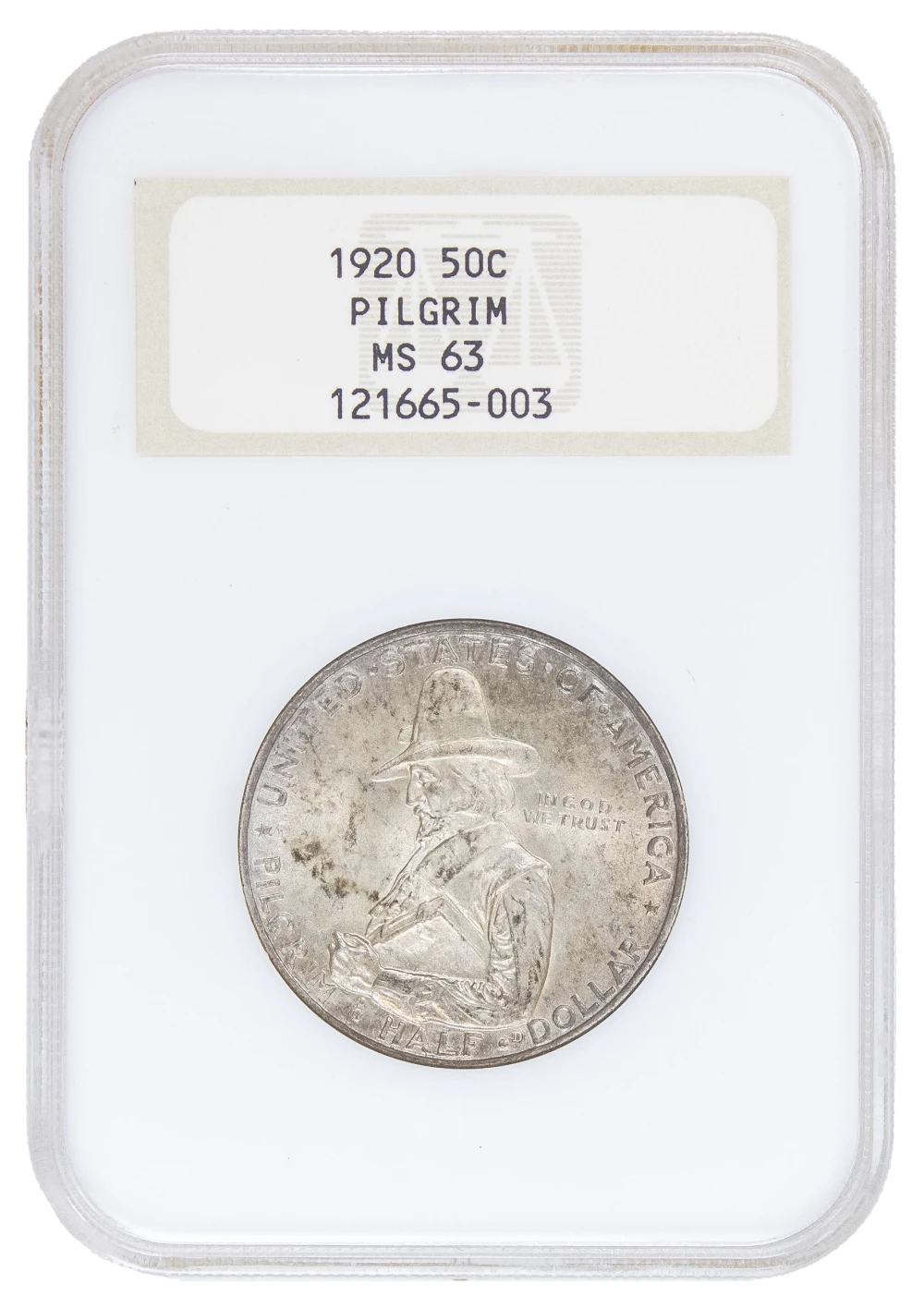 NGC MS-63 1920 Pilgrim Half Dollar