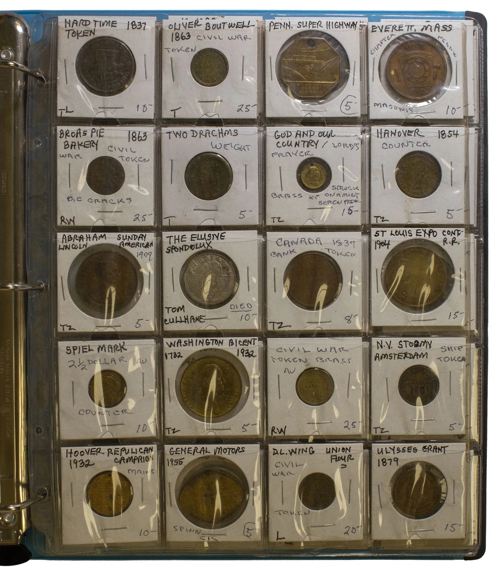 Large 100-Piece Tokens and Medals Group