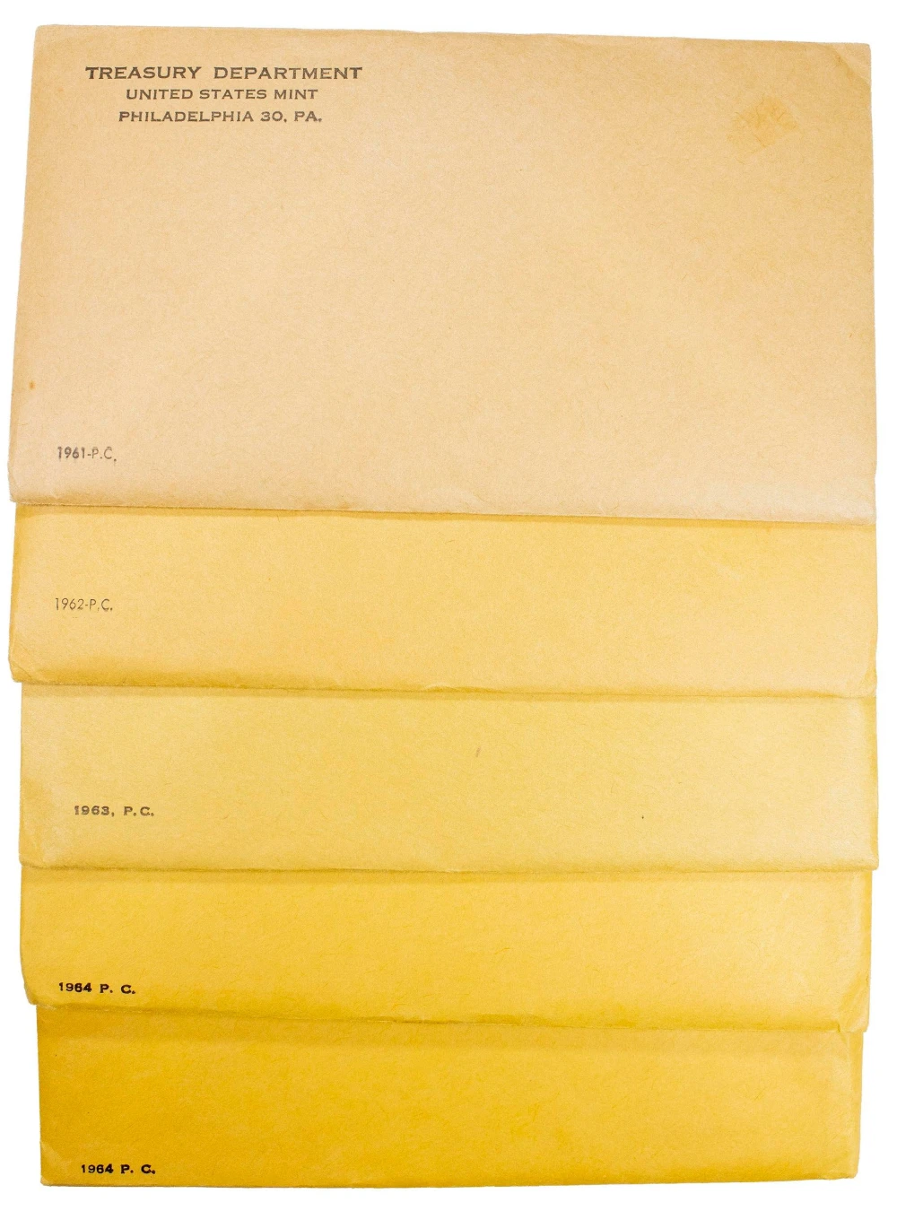 5 Piece Group Of Sealed Proof Sets