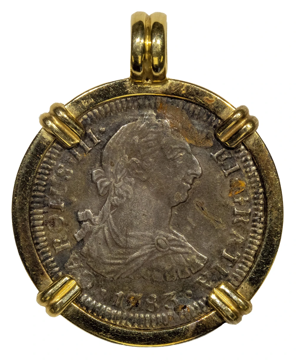 Mexico. 1783 2 Reale From The El Cazador Wreck