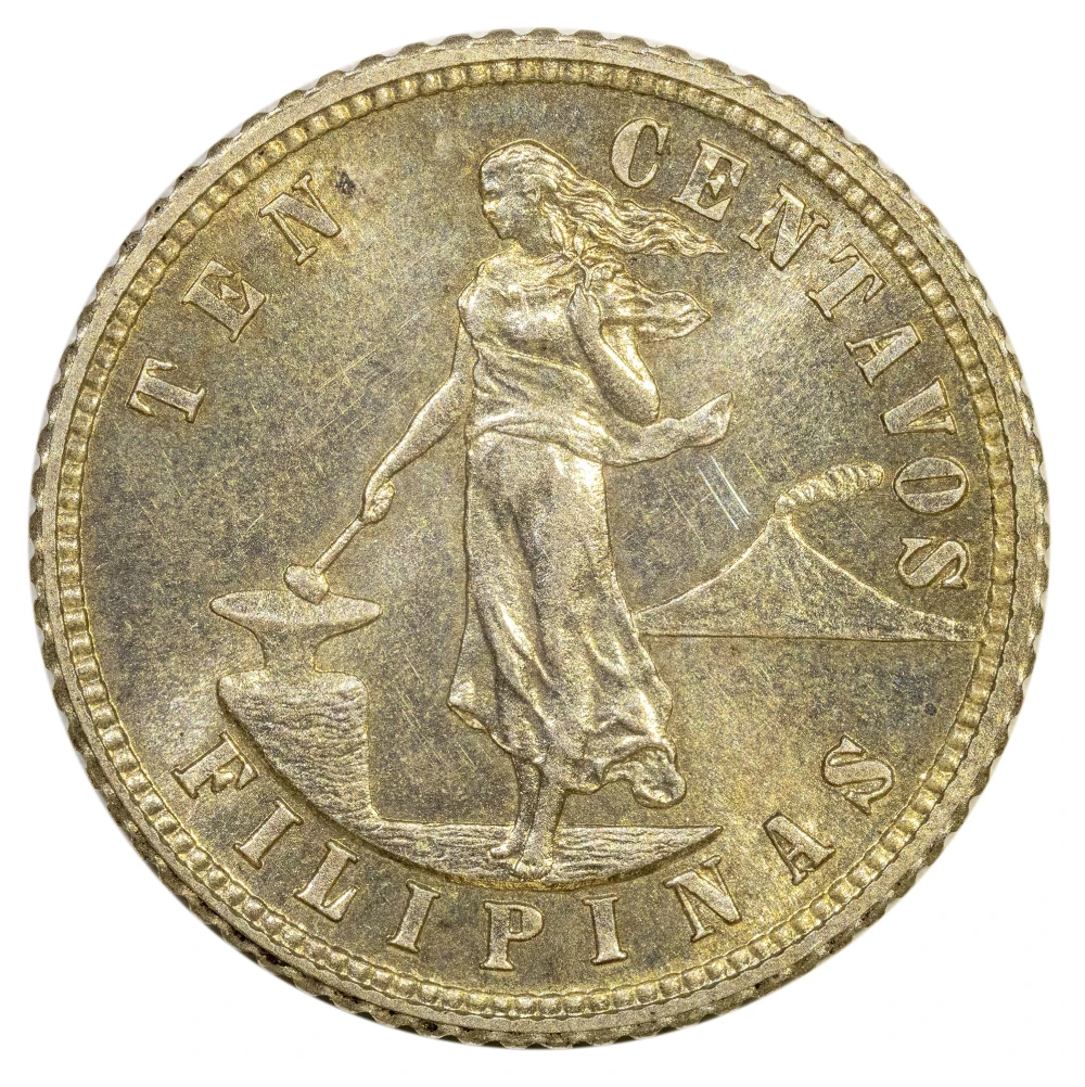 Philippines/U.S.A. 1904 Proof-64 10-Centavos